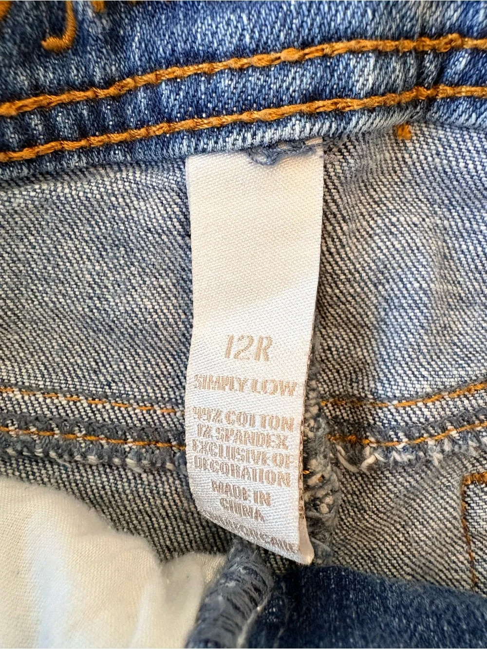 Y2K Justice Simply Low Denim Cut Off Jean shorts kids girls 12